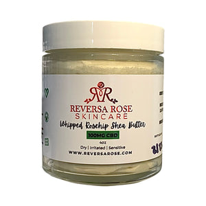 Whipped Rosehip Shea Butter Face Cream 100mg CBD